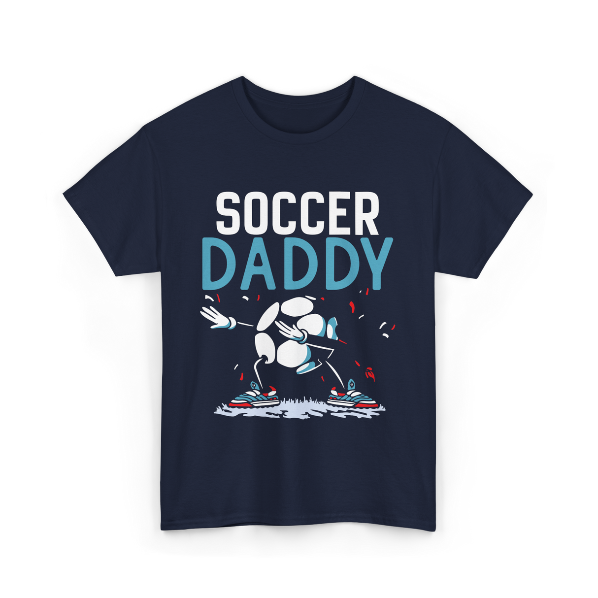 Soccer Daddy Soccer Dad Football T-Shirt - Navy