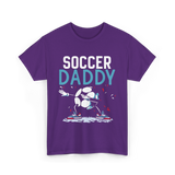 Soccer Daddy Soccer Dad Football T-Shirt - Purple