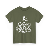 Soccer Girl Soccer Player T-Shirt - Military Green