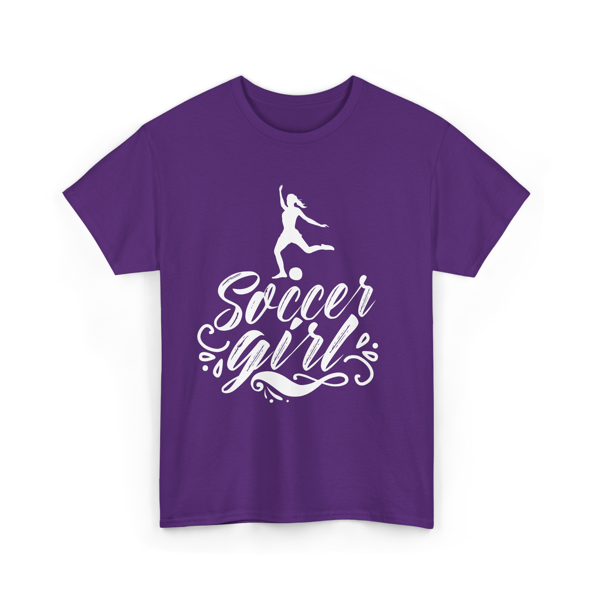 Soccer Girl Soccer Player T-Shirt - Purple