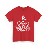 Soccer Girl Soccer Player T-Shirt - Red