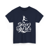 Soccer Girl Soccer Player T-Shirt - Navy