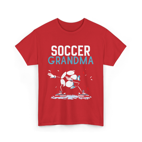 Soccer Grandma Soccer Football T-Shirt - Red