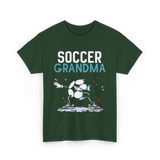 Soccer Grandma Soccer Football T-Shirt - Forest Green