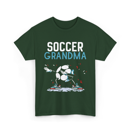 Soccer Grandma Soccer Football T-Shirt - Forest Green