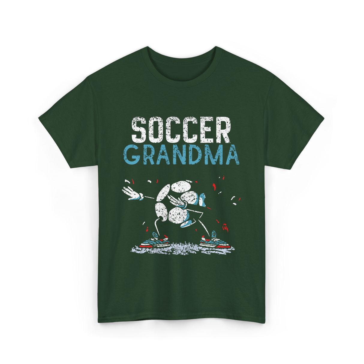 Soccer Grandma Soccer Grandmother T-Shirt - Forest Green