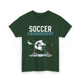 Soccer Grandparent Soccer Player T-Shirt - Forest Green