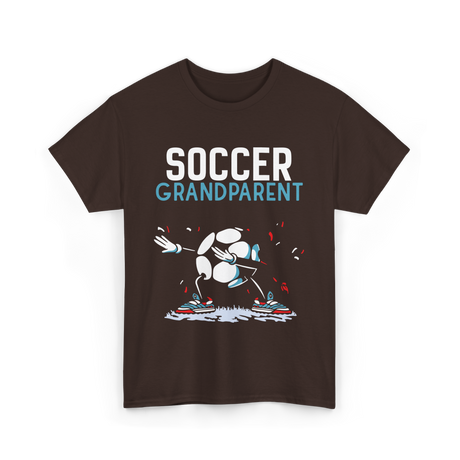 Soccer Grandparent Soccer Player T-Shirt - Dark Chocolate