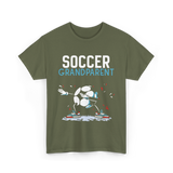 Soccer Grandparent Soccer Player T-Shirt - Military Green