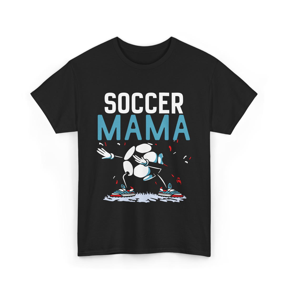 Soccer Mama Soccer Mom Player T-Shirt - Black