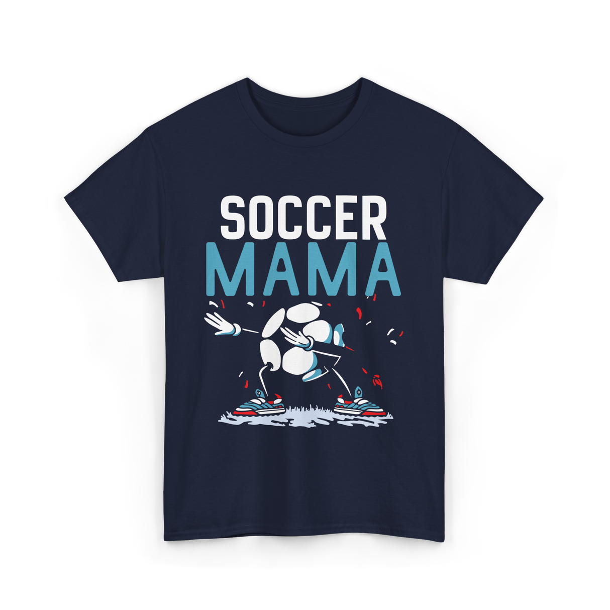 Soccer Mama Soccer Mom Player T-Shirt - Navy