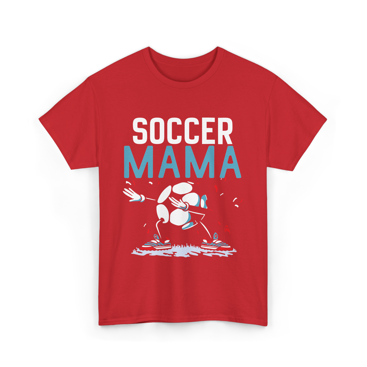 Soccer Mama Soccer Mom Player T-Shirt - Red