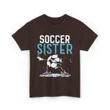 Soccer Sister Soccer Player T-Shirt - Dark Chocolate