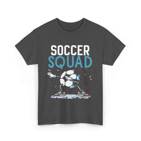 Soccer Squad Soccer Football T-Shirt - Dark Heather