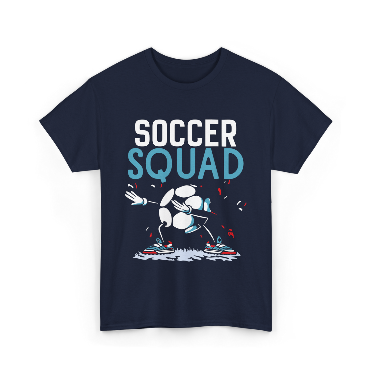 Soccer Squad Soccer Football T-Shirt - Navy