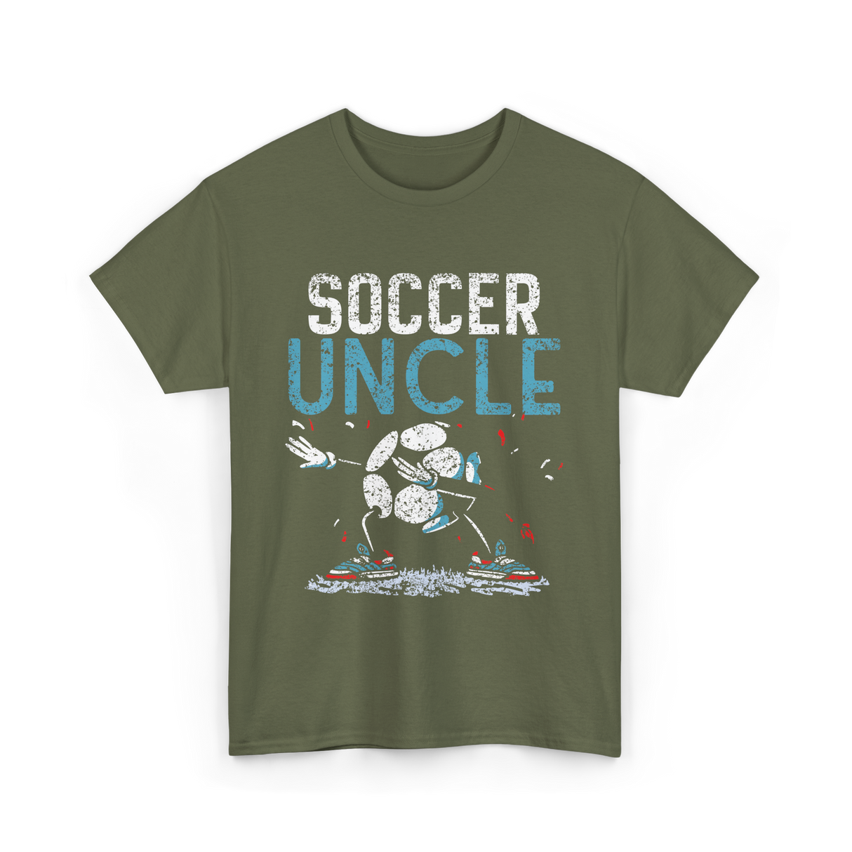 Soccer Uncle Soccer Fan T-Shirt - Military Green