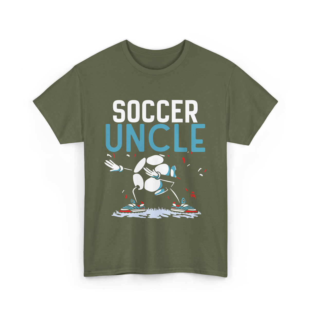 Soccer Uncle Soccer Player T-Shirt - Military Green