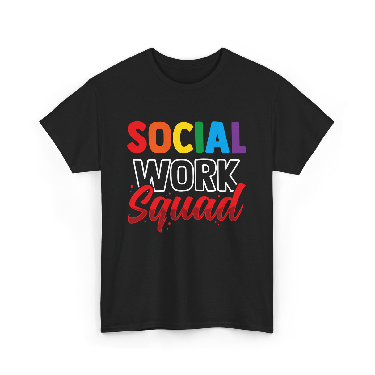 Social Work Squad Social Worker T-Shirt - Black