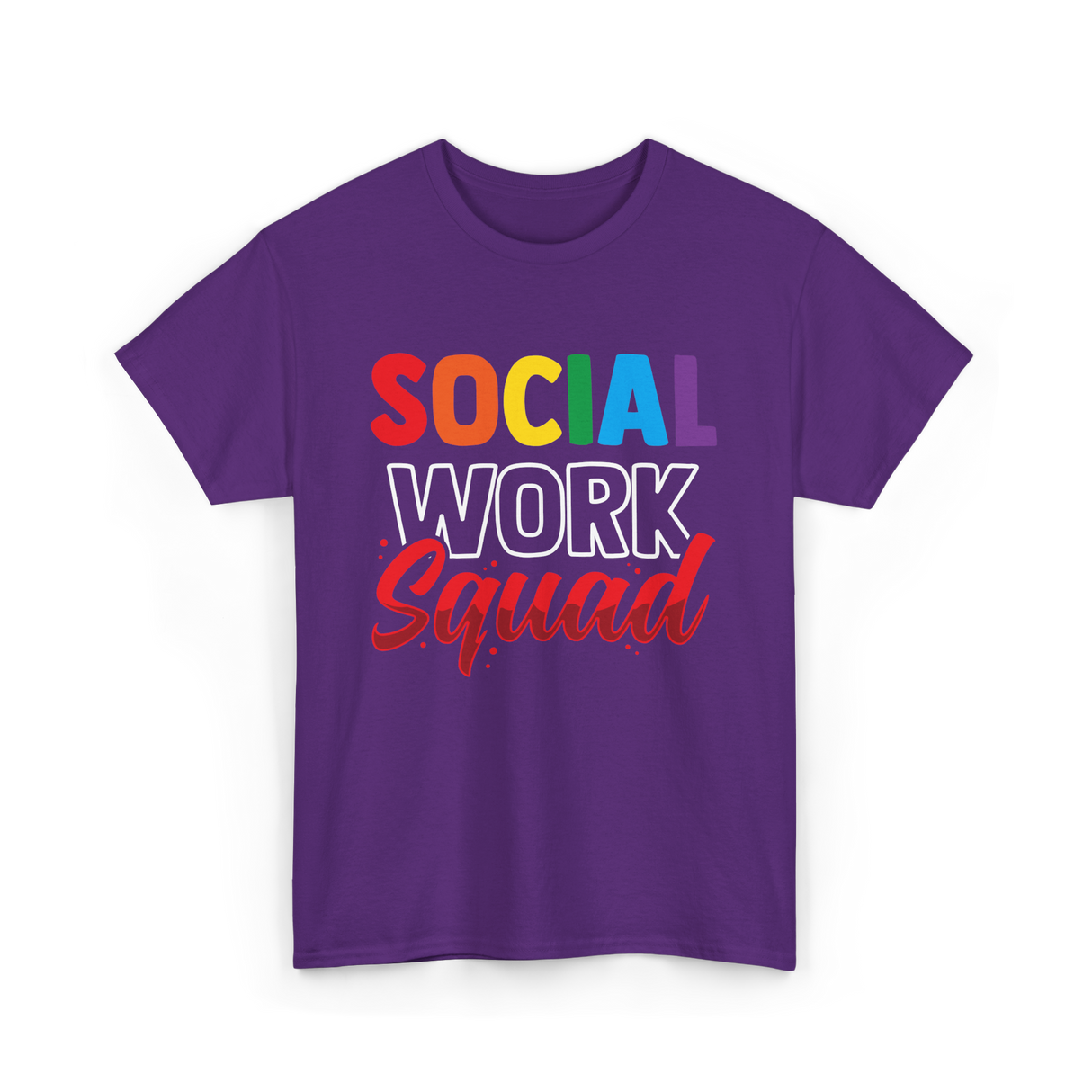 Social Work Squad Social Worker T-Shirt - Purple