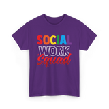 Social Work Squad Social Worker T-Shirt - Purple