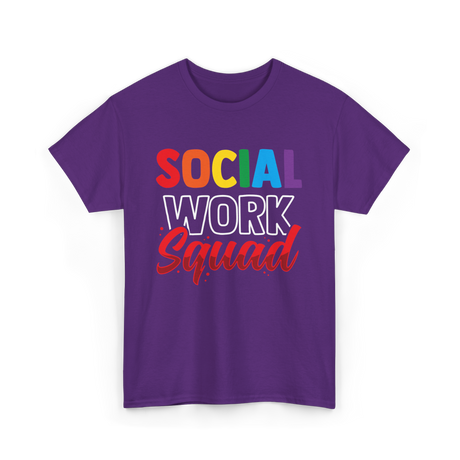 Social Work Squad Social Worker T-Shirt - Purple