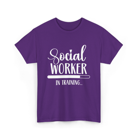 Social Worker In Training Social Work T-Shirt - Purple