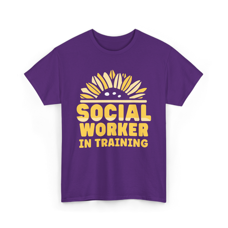 Social Worker In Training Social Work T-Shirt - Purple