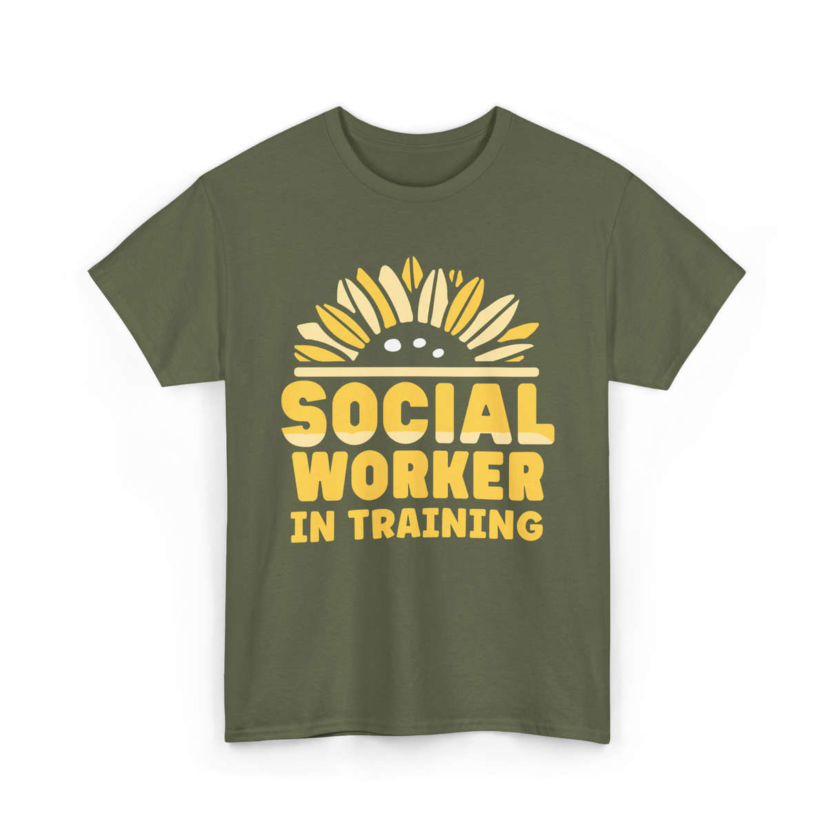 Social Worker In Training Social Work T-Shirt - Military Green