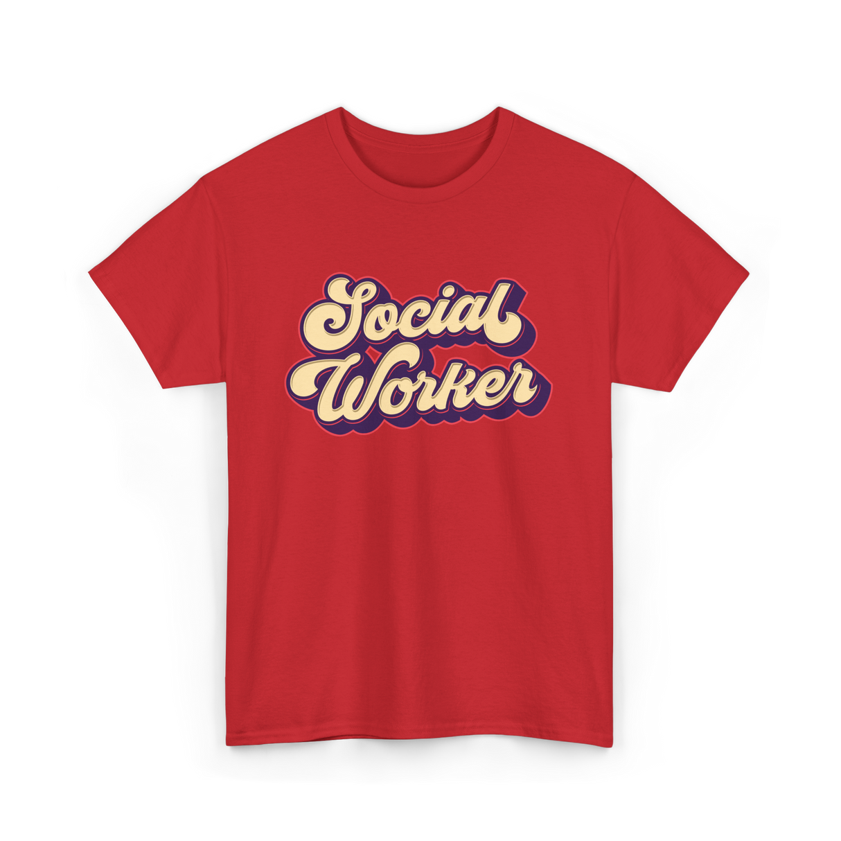 Social Worker Job T-Shirt - Red