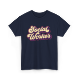 Social Worker Job T-Shirt - Navy