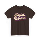 Social Worker Job T-Shirt - Dark Chocolate