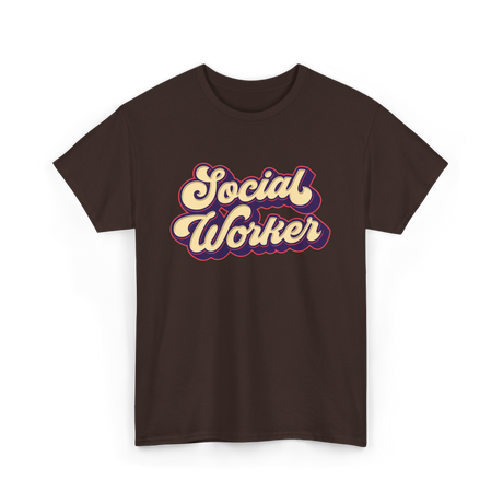 Social Worker Job T-Shirt - Dark Chocolate