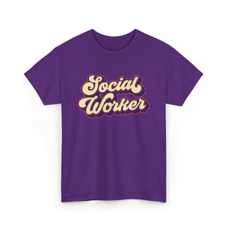 Social Worker Job T-Shirt - Purple