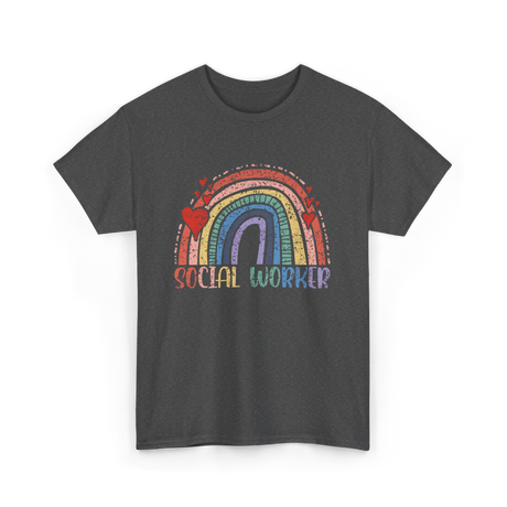 Social Worker Rainbow Social Worker T-Shirt - Dark Heather