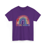 Social Worker Rainbow Social Worker T-Shirt - Purple