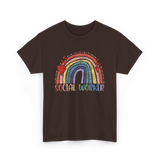 Social Worker Rainbow Social Worker T-Shirt - Dark Chocolate