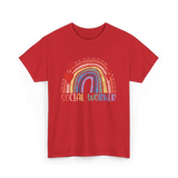 Social Worker Rainbow Social Worker T-Shirt - Red