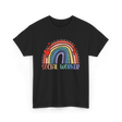 Social Worker Rainbow Support T-Shirt - Black