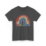 Social Worker Rainbow Support T-Shirt - Dark Heather