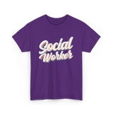 Social Worker Social Work Graduate T-Shirt - Purple