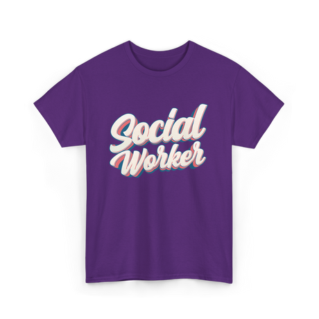 Social Worker Social Work Graduate T-Shirt - Purple