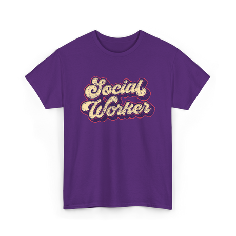 Social Worker Social Work T-Shirt - Purple