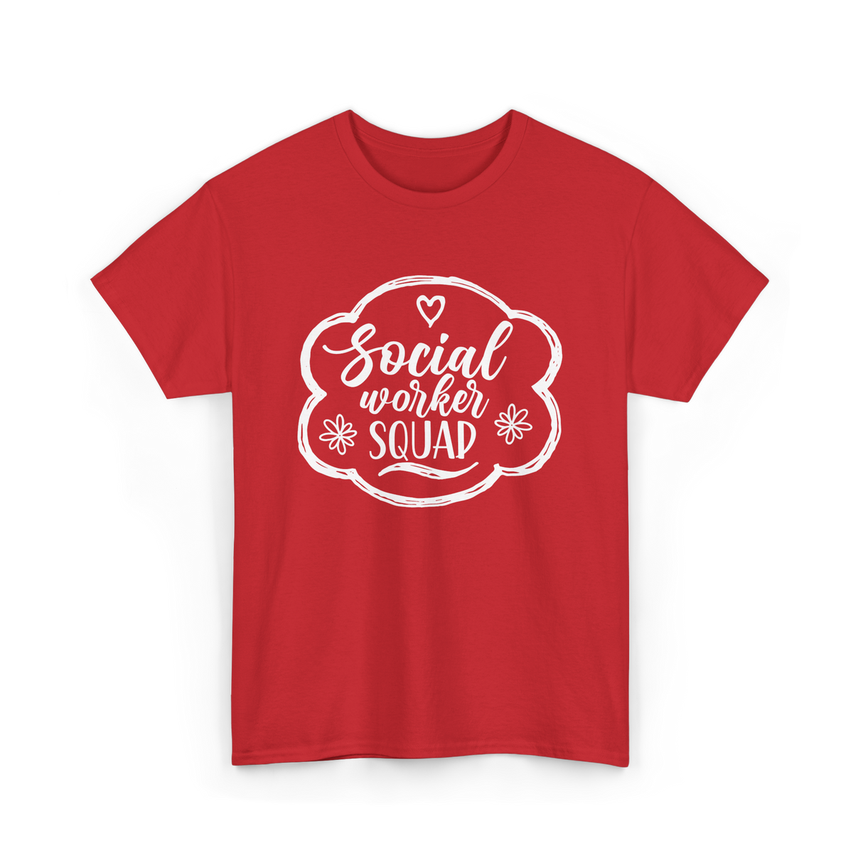 Social Worker Squad Social Work T-Shirt - Red