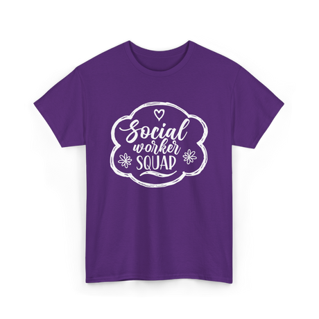 Social Worker Squad Social Work T-Shirt - Purple