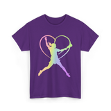 Soft Rainbow Softball Player Gifts T-Shirt - Purple