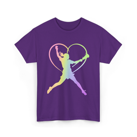 Soft Rainbow Softball Player Gifts T-Shirt - Purple