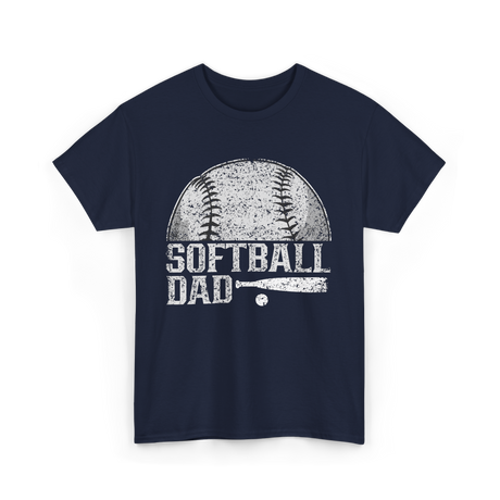 Softball Dad Softball Player T-Shirt - Navy