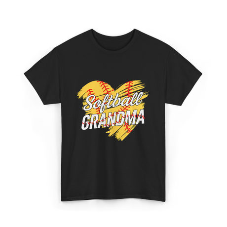 Softball Grandma Softball T-Shirt - Black