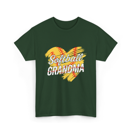 Softball Grandma Softball T-Shirt - Forest Green