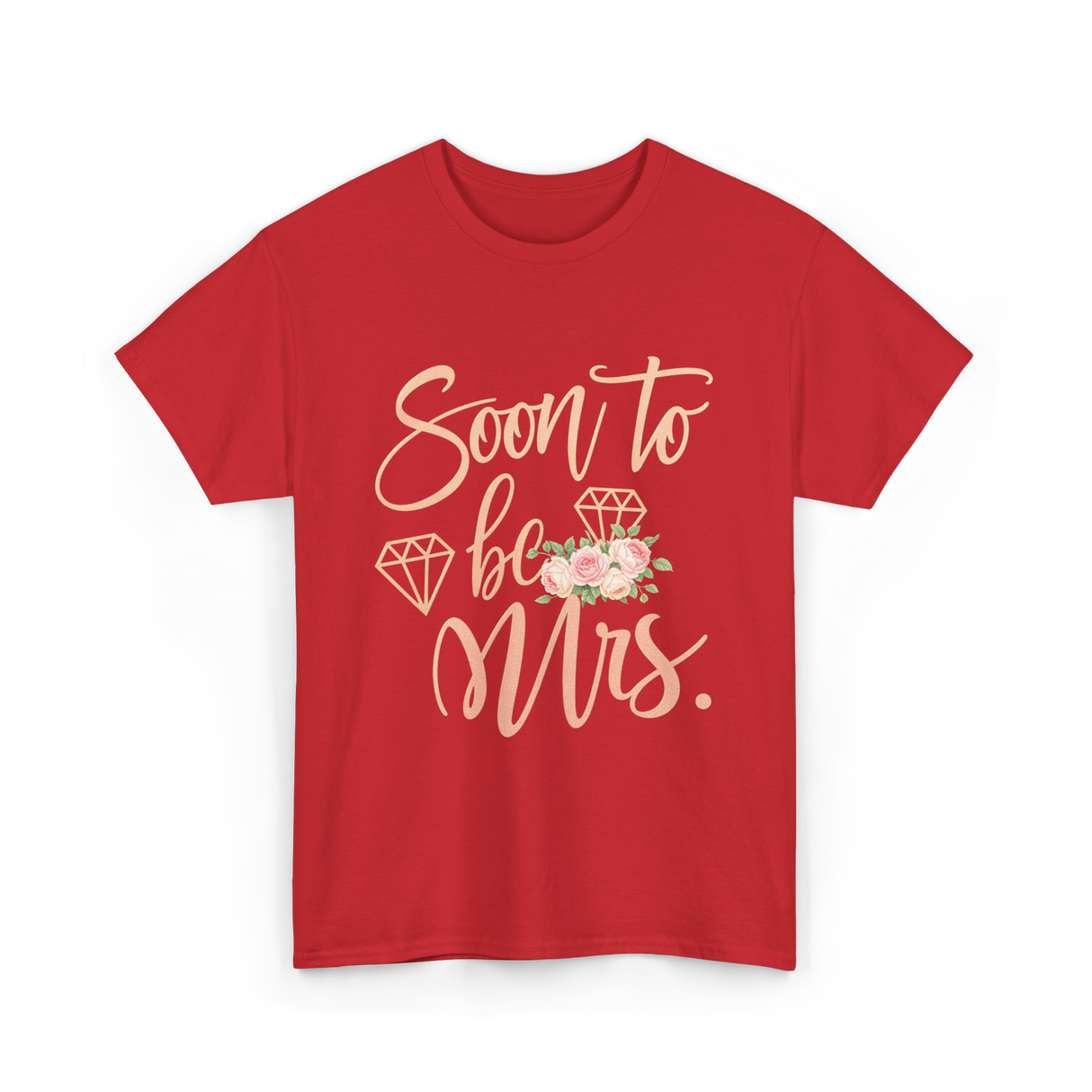 Soon to be Mrs Bride Engagement T-Shirt - Red